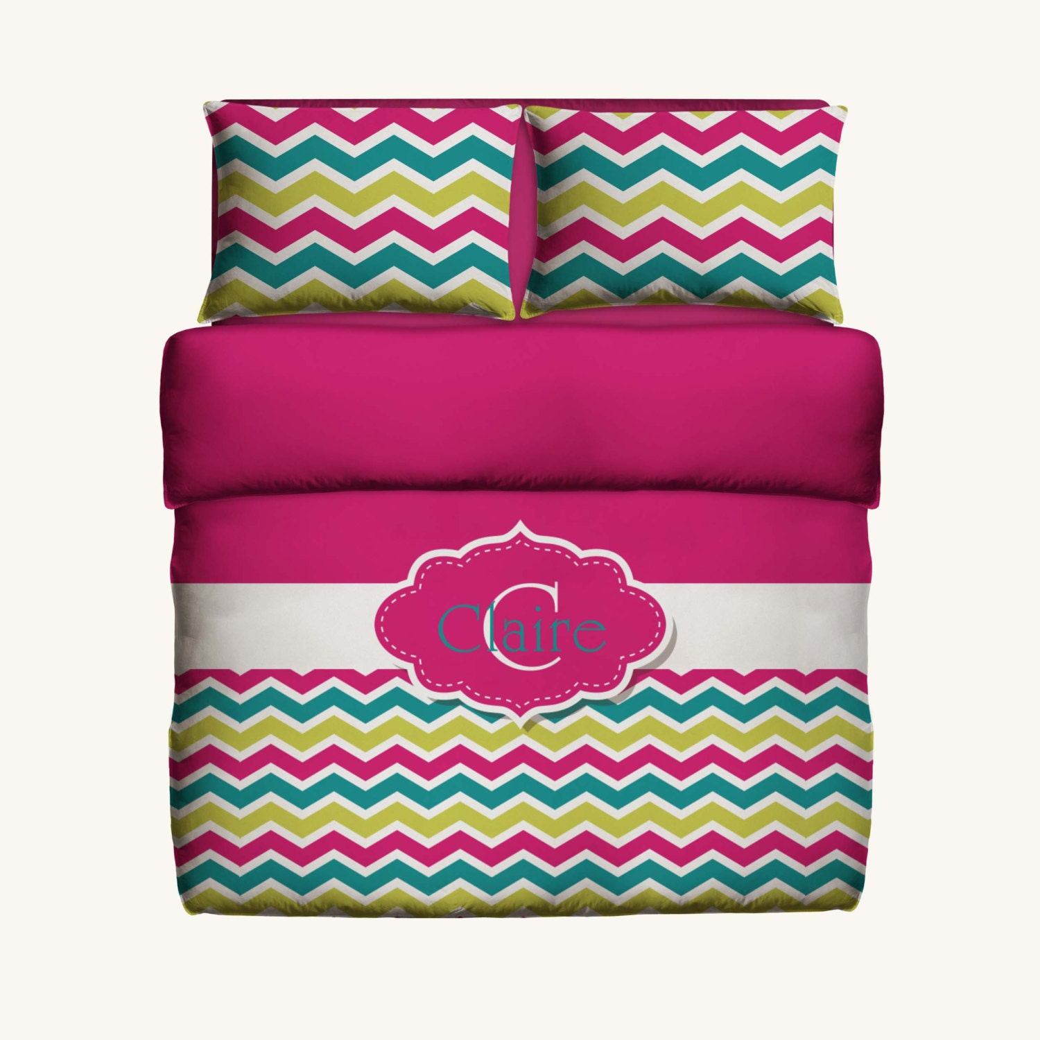 Personalized Duvet Cover or Comforter with Pillow Covers