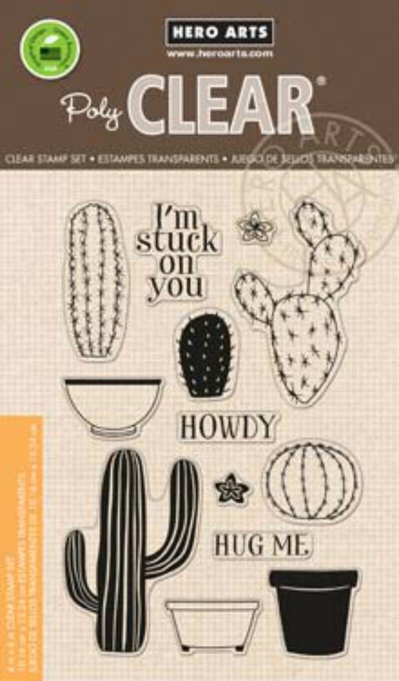 Hero Arts Stamp Your Own Cactus CL838 Clear Stamps