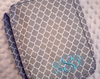 Personalized Bible Cover - Quatrefoil Bible Cover - Chevron Bible Cover - Christmas Gift - Christian Gift - Bible Study Present