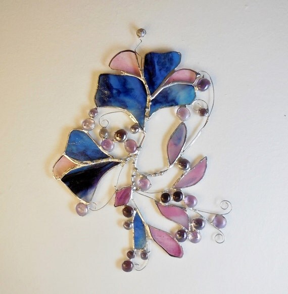 Ginkgo from Salem Oregon. Stained Glass Suncatcher.