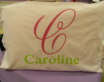 Name / Initial Pillow Case Cover