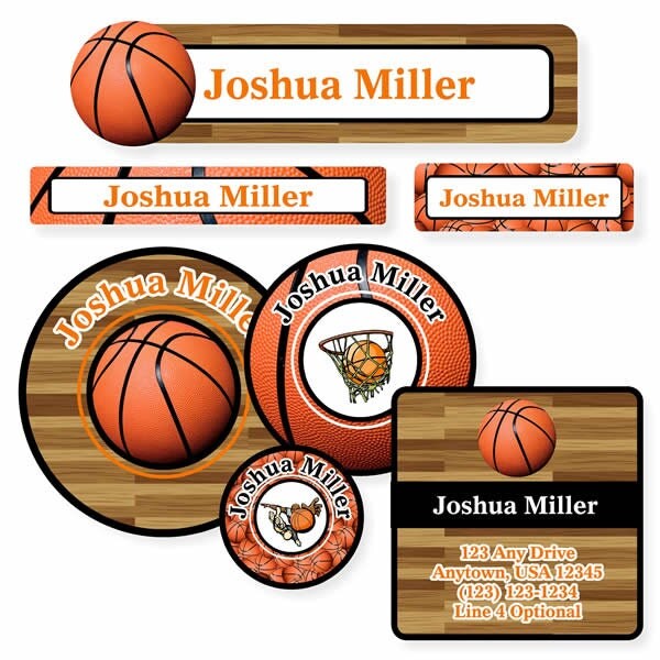 School Label Pack Basketball