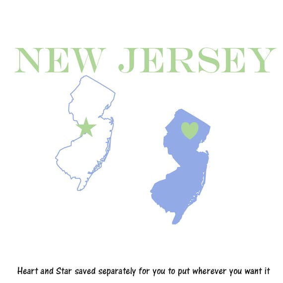 clipart map of new jersey - photo #17