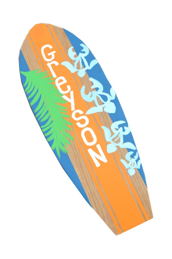 Items similar to Large Surfboard Wall Art, Personalized Surfboard Decor