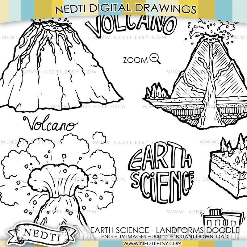 Download Earth Science Landforms, Volcano, Island, Canyon, Hand ...