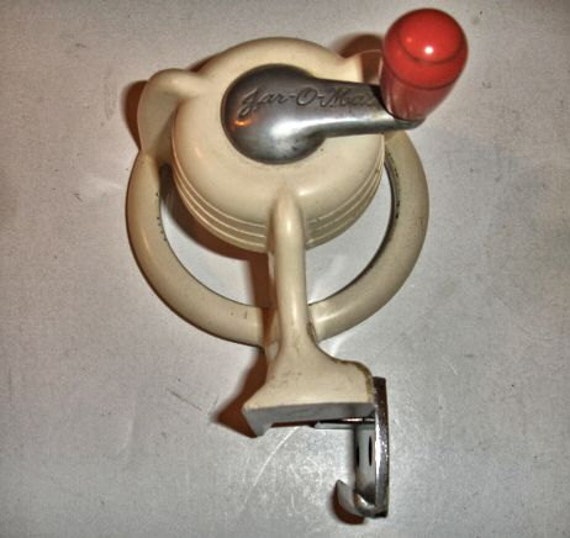 Vintage 1950s Retro JarOMat Jar Opener by RivalCast Metal