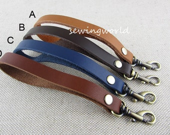 Real Leather Wrist Handle