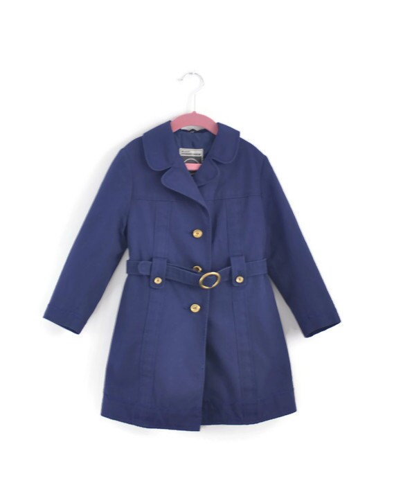 Women Navy Blue Trench Coats Utility Parkas Jackets Korea Kpop Fashion Navy Blue Plain Epaulet Double Ted Trench Coat