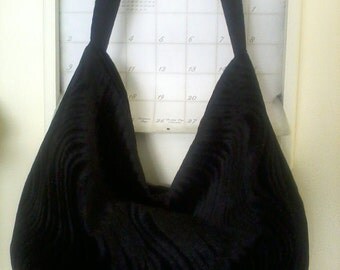 black velvet hobo bag