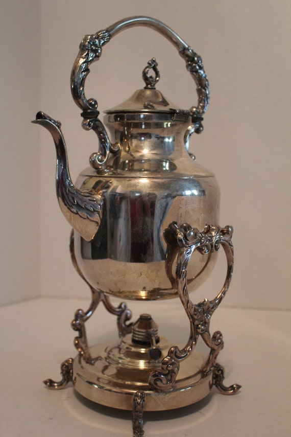 Tea Pot Vintage Tipping Style Teapot Silver Platted Free