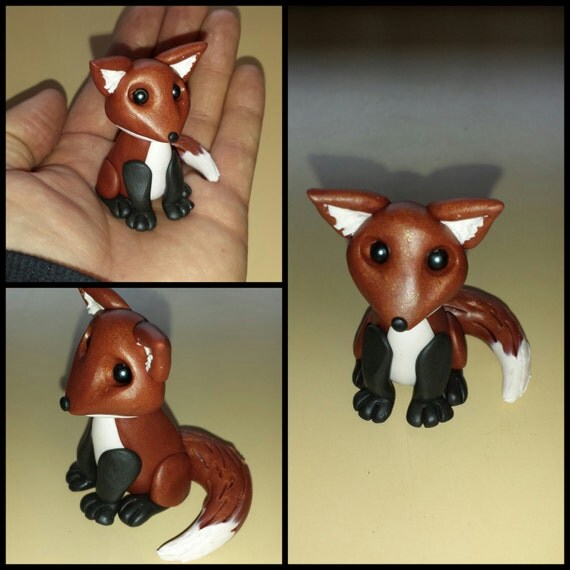 Polymer clay fox