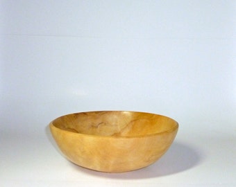 Handcrafted Wooden Sycamore Salad Bowl Hand Made Wood Bowl