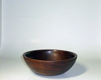 Hand Made Walnut Bowl Handturned Wooden Bowls Walnut Salad Bowl