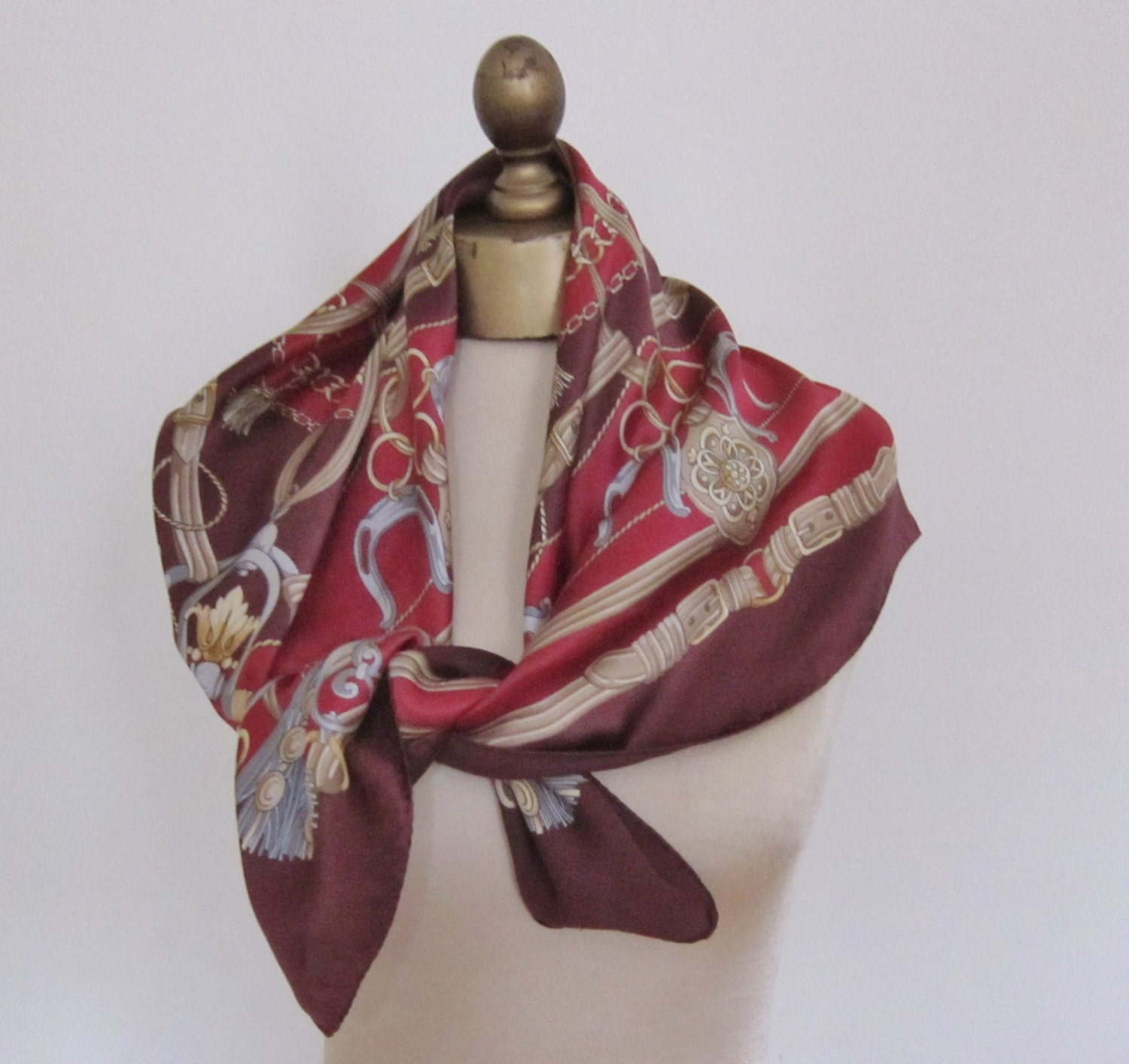 Equestrian scarf square silk scarf Tie Rack ladies