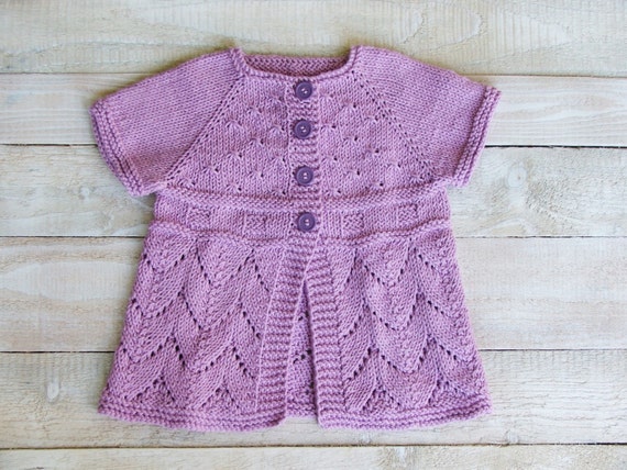 Toddler Girls Clothes Purple Cotton Baby Girls Cardigan