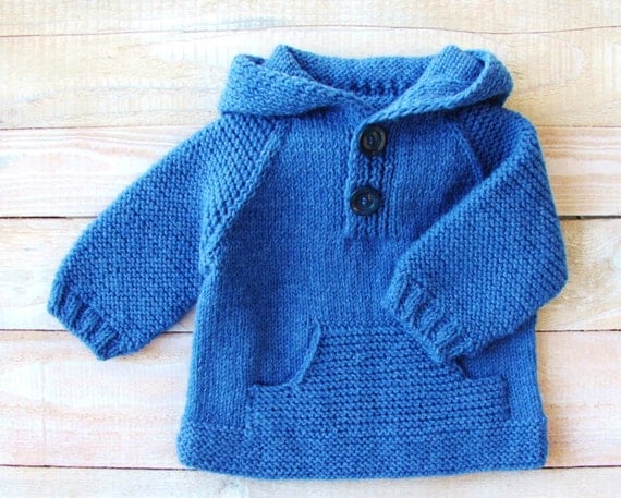 Babypullover mit kapuze stricken