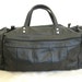 harley davidson black leather duffle bag