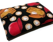 Hand Crafted Tablet Case from Baseball Fabric / Case for iPad, iPad Mini,  Kindle Fire HD ,Samsung Galaxy,Google Nexus,Nook HD