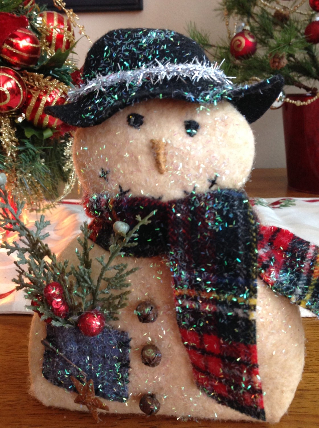 Primitive Christmas snowman