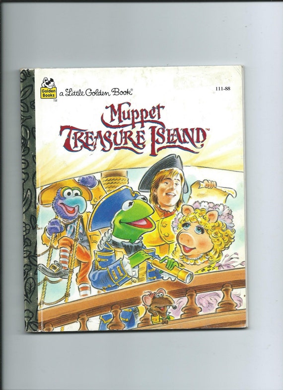 Vtg. Little Golden Book Muppet Treasure Island 1995 Ed. Muppets by Jim ...