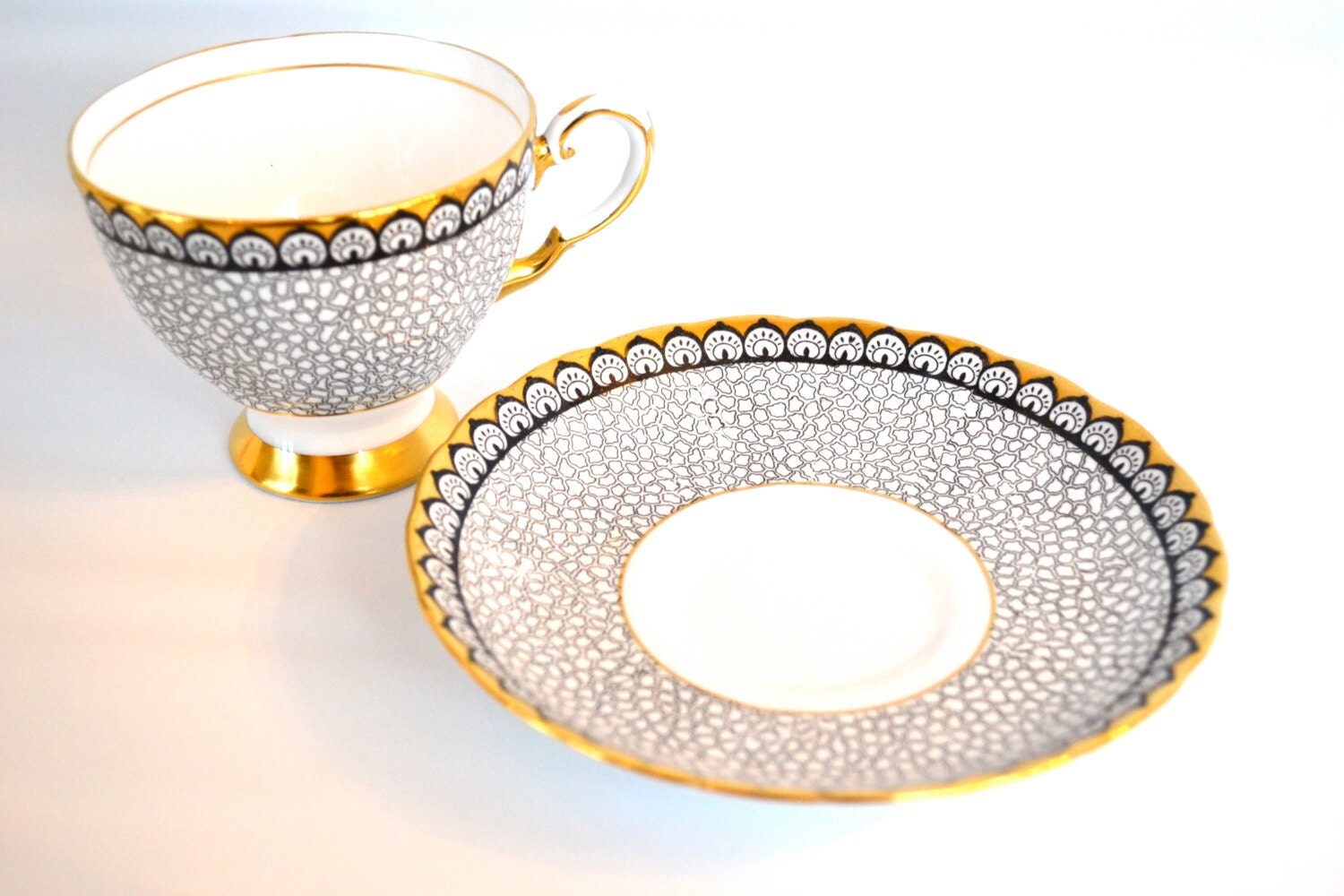 Vintage Tuscan Fine Bone China Tea Cup and by LaBellaVintage