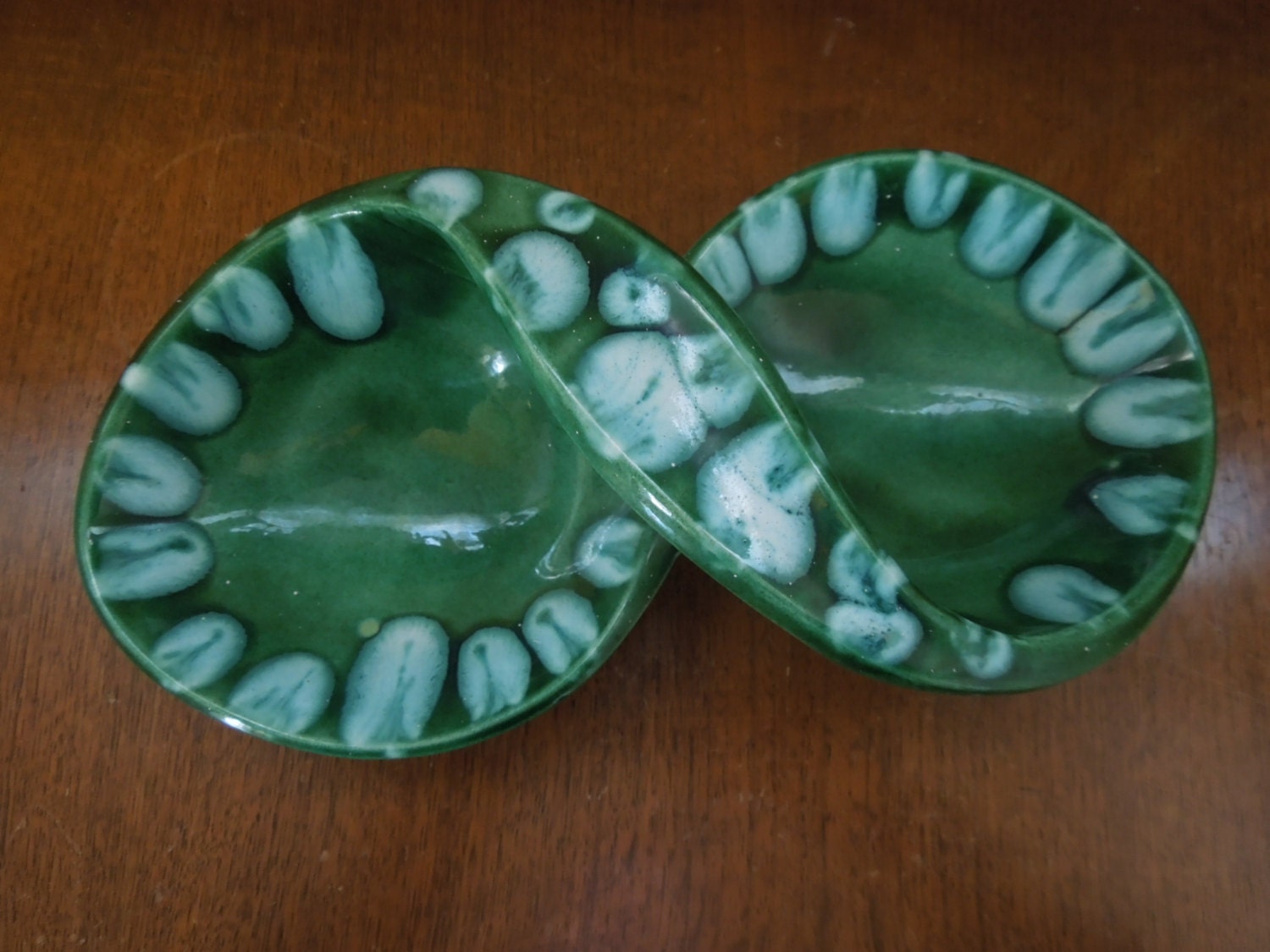 Unique Vintage Handled Nut Candy Dish 60s Haute Juice