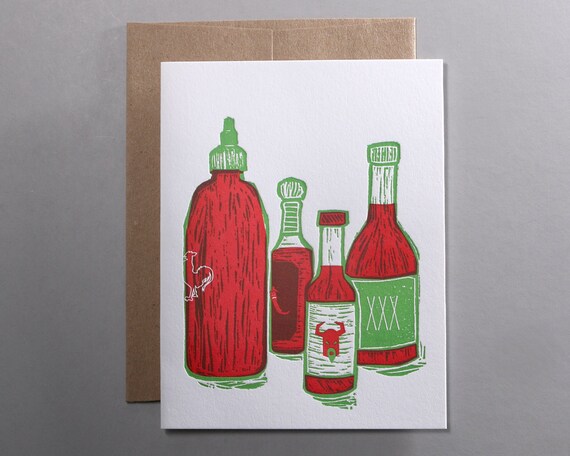 You Spice Up My Life Letterpress Valentine By Riseandshinepaper 