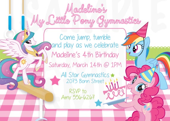 My Little Poney Carte Invitations 9