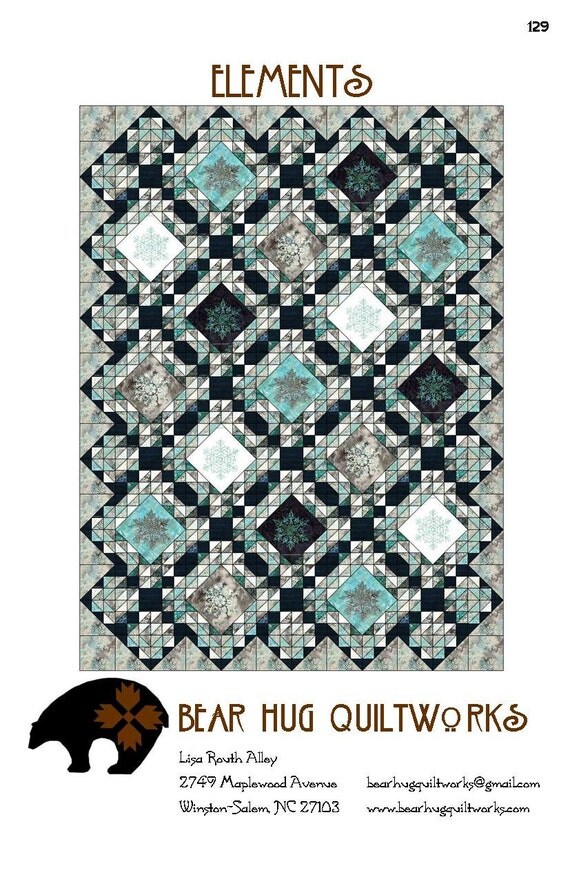 Elements Quilt Pattern by BearHugQuiltworks on Etsy