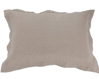Linen Pillowsham - linen pillow cases - Natural pillow cover - oxford pillow sham - flanged pillow sham - standard pillowsham