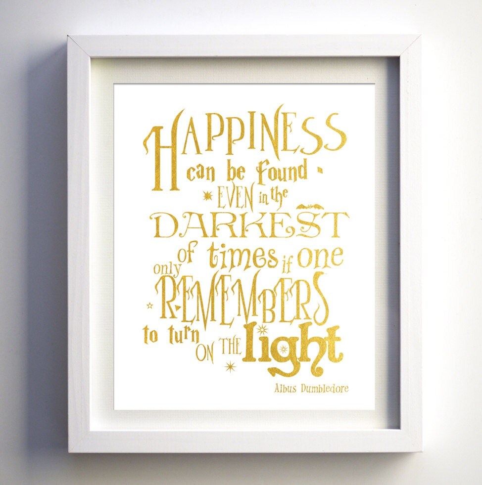 Harry Potter Inspired Nursery Art Harry potter poster quote