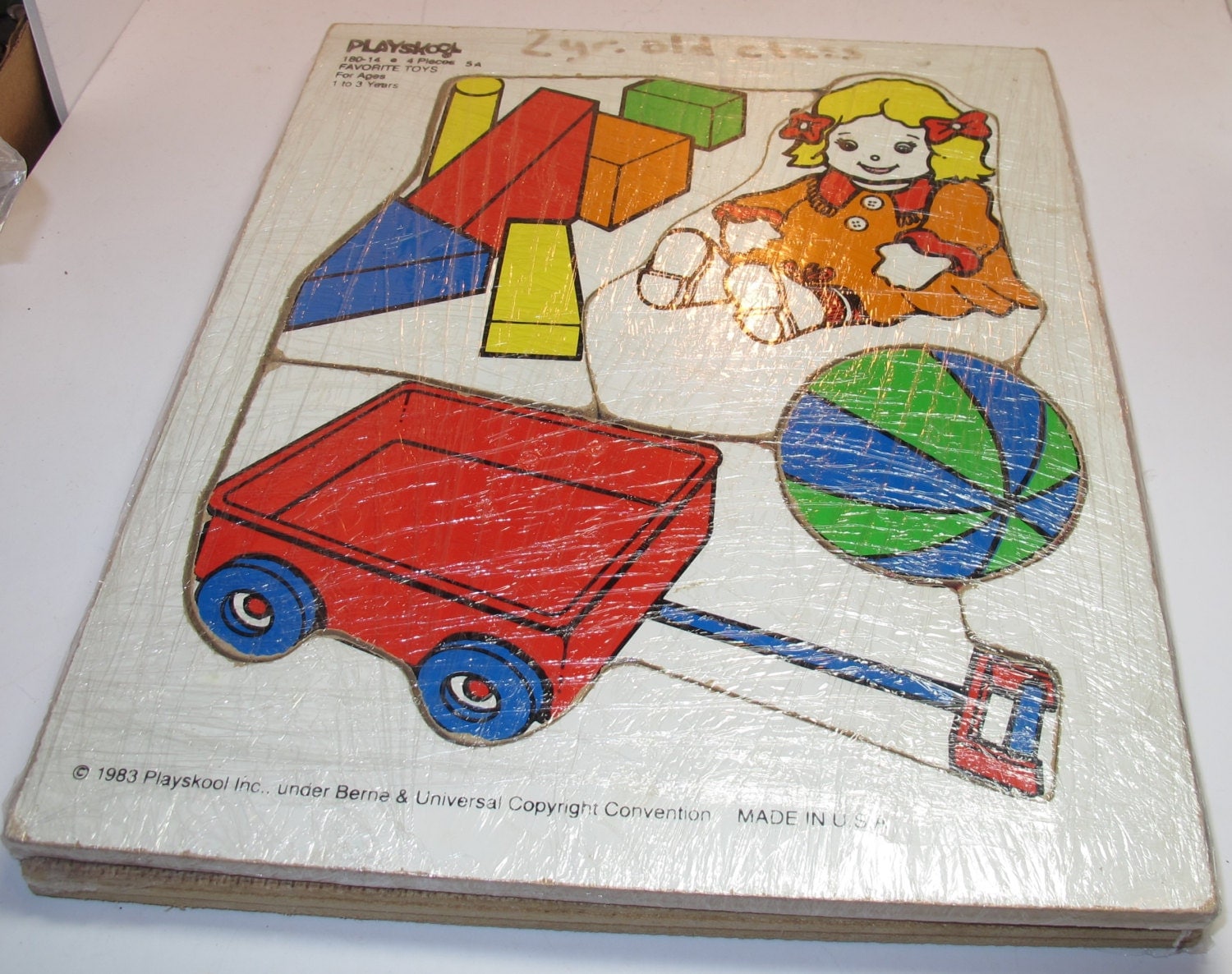 Vintage playskool wooden puzzle TOYS