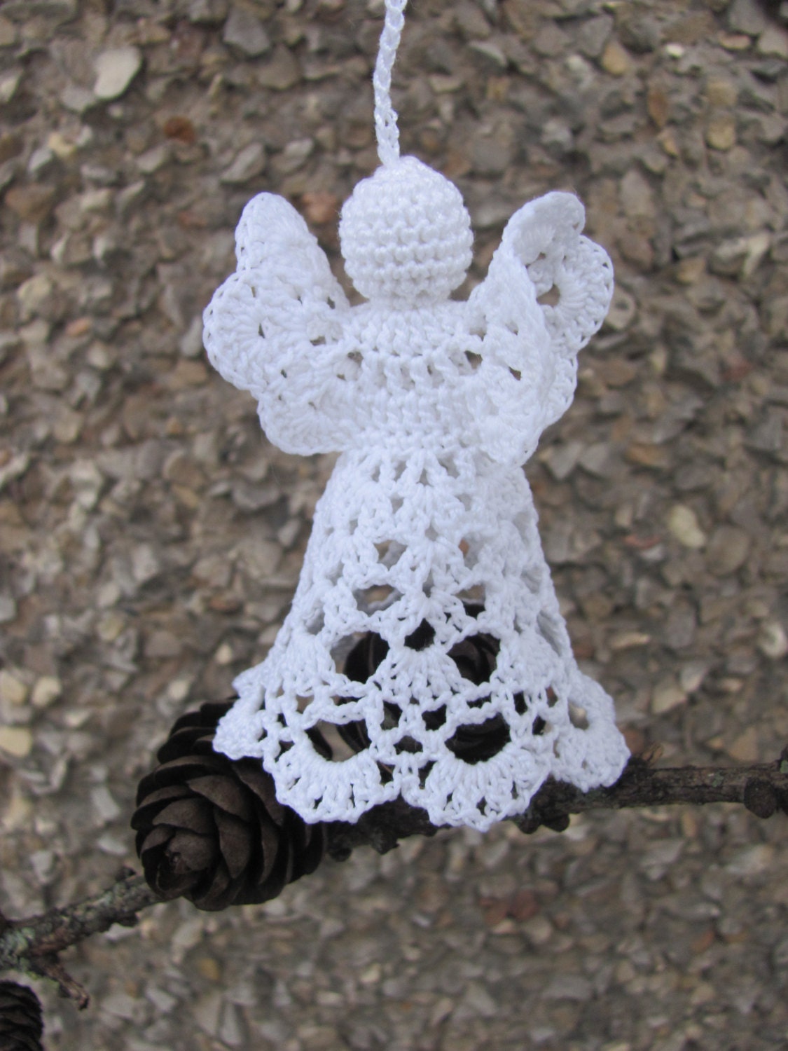 Crochet angel Christmas ornament Home decor A12