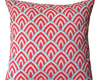 Red Outdoor Pillows . 16 " covers Decorator Pillow Cover.Home Decor.Cushions. Euro Pillows.Pillow.Accent Pillow Lumbar.