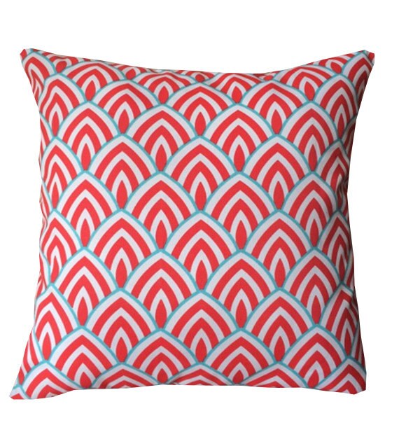 Items similar to Red Outdoor Pillows . 16 " covers Decorator Pillow