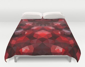 Lumberjack Red Pattern Print Duvet Cover Bedding Set