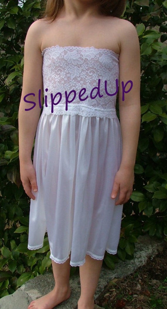 Slip Tutu Slip With White Stretch Lace Girls Slip Teens 6532