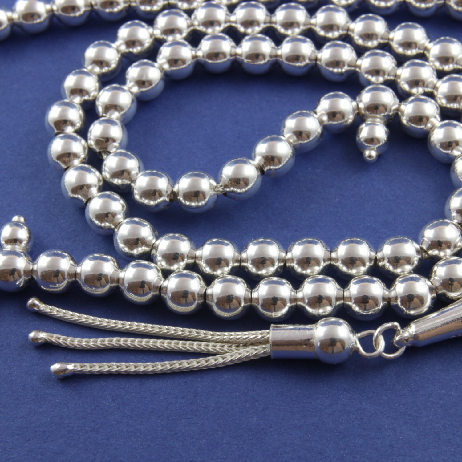 925 sterling silver 99 Islamic Prayer Beads Misbaha Tesbih