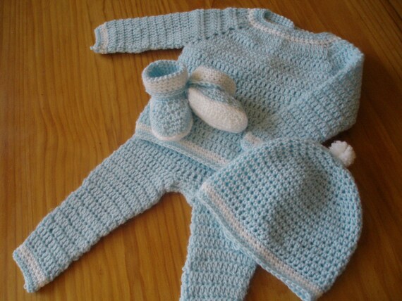 pattern longies crochet newborn Boys Crochet Pattern for Legging Hat Booties Baby with Set and