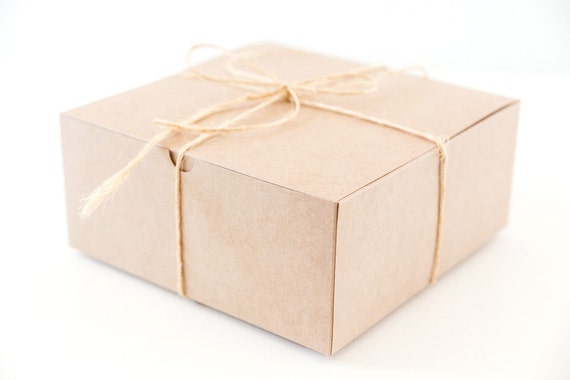 20 Large Square Kraft Gift Boxes 8x8x3.5 Il_570xn