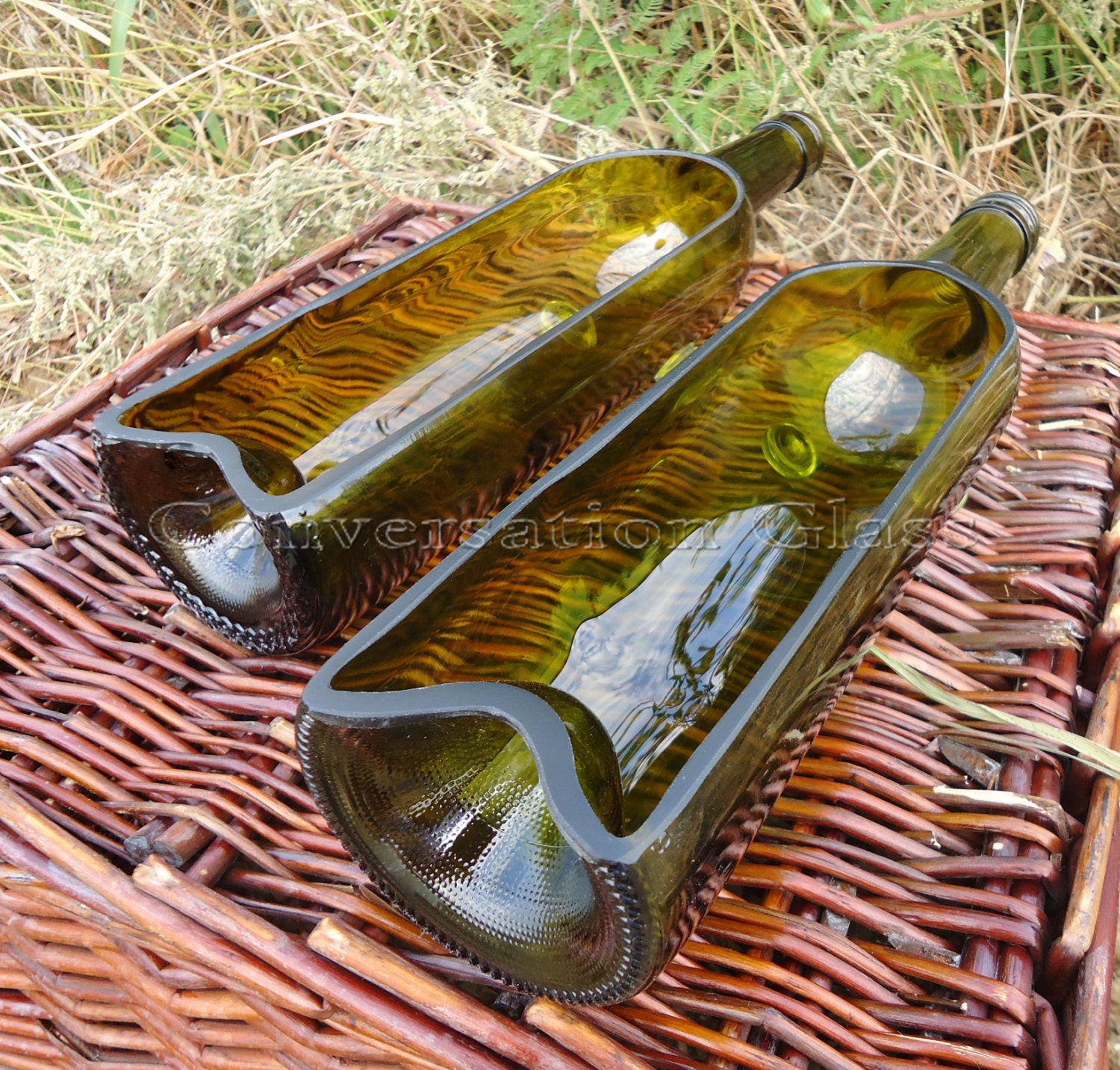 Wine Bottle Serving Tray OLIVE