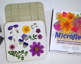 5" x 5" Microfleur - Microwave Flower Press - #077