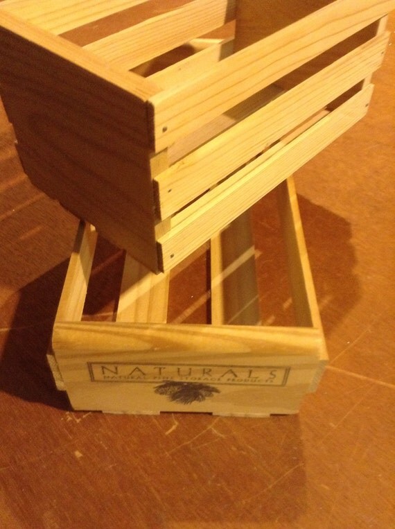 Open Slat Wooden Boxes by LetMeGrowLovely on Etsy