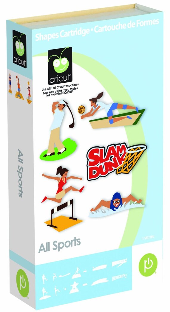 new rare cricut all sports cricut cartridge