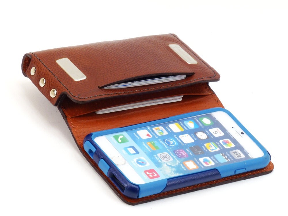 Leather iPhone 6 Otterbox 12 Card Wallet 2 Card Pockets