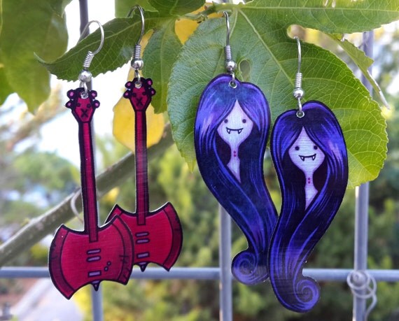 Marceline Vampire Queen Adventure Time Cartoon Red Bass Axe