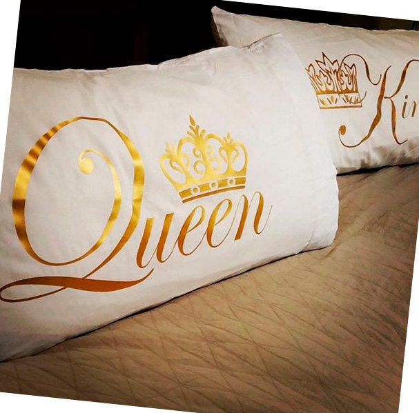 King & Queen Pillow CASE set ANY SIZE