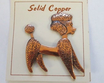PIN BROOCH POODLE Vintage Unworn