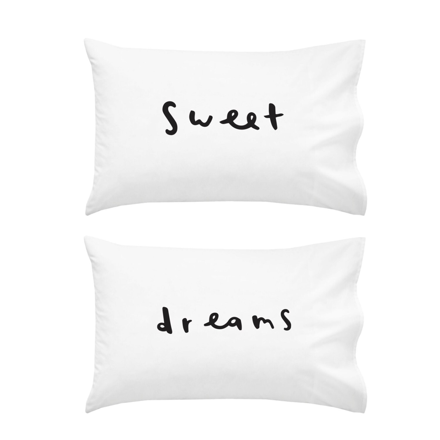 Sweet Dreams Pillowcases 2 pillow cases Home wedding gift