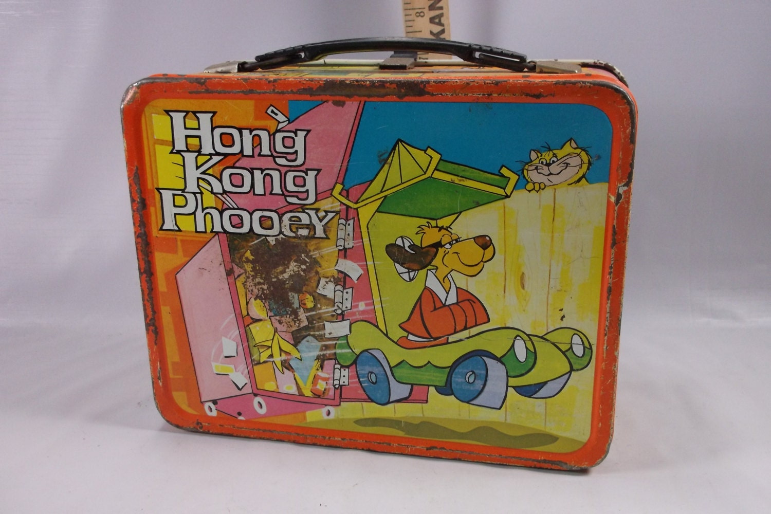 Lunchbox Vintage 1975 Hong Kong Phooey TV Series Lunchbox